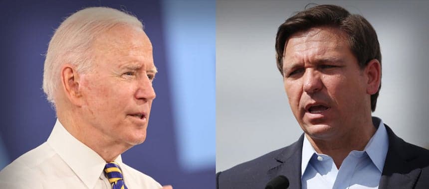 Cover Image for Biden vs. DeSantis on Covid