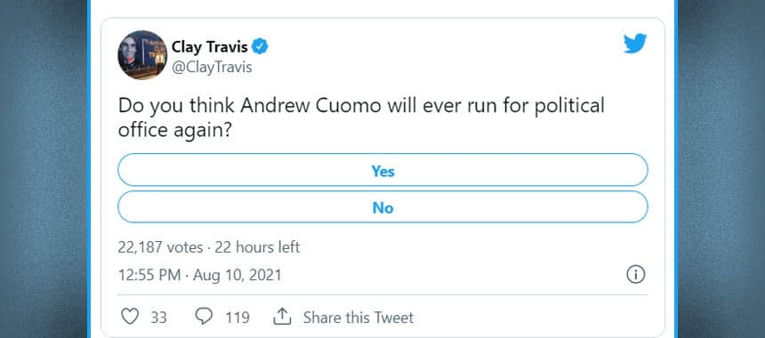 Cover Image for Vote in Clay’s Poll: Will Cuomo Ever Run Again?