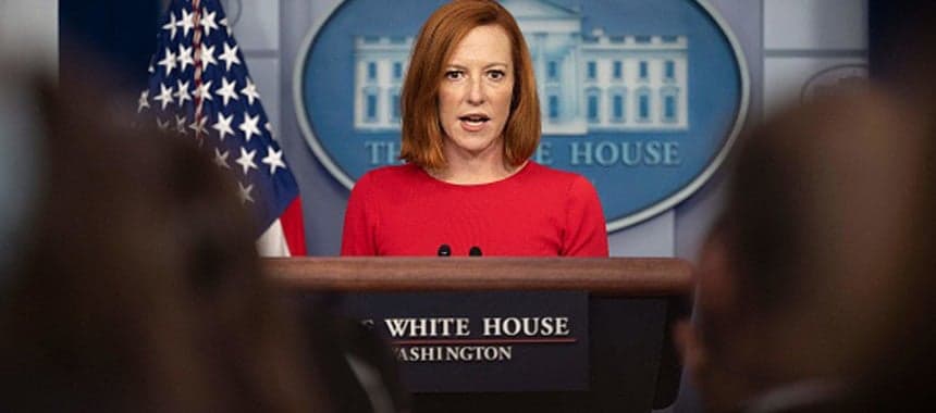 Cover Image for Jen Psaki: Little Red Lying Hood