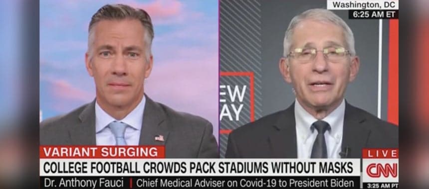 Cover Image for Dr. Fauci Goes After College Football Fans