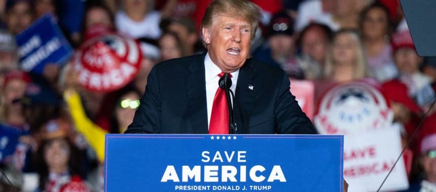 Cover Image for President Trump Is Out There Fighting