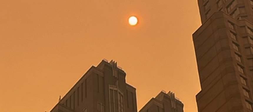 Cover Image for Holy Smokes! NYC Sky Turns Apocalyptic with Canadian Fire Smoke