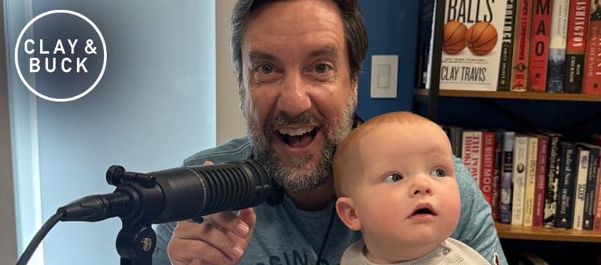 Cover Image for Adorable Photos and Video: Clay Visits with Baby Speed in the Miami Studio