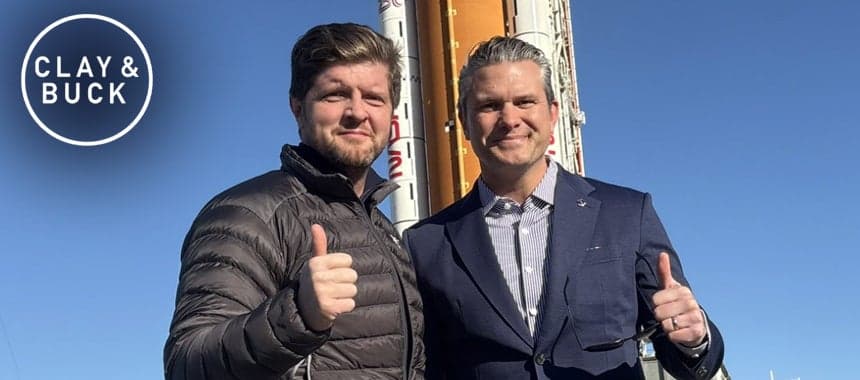 Cover Image for Buck Hangs with SecWar at Kennedy Space Center