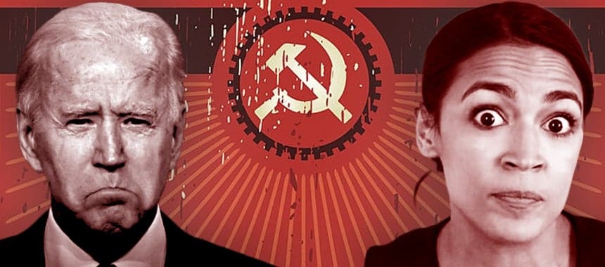Cover Image for Biden and AOC Flail Away on Communism