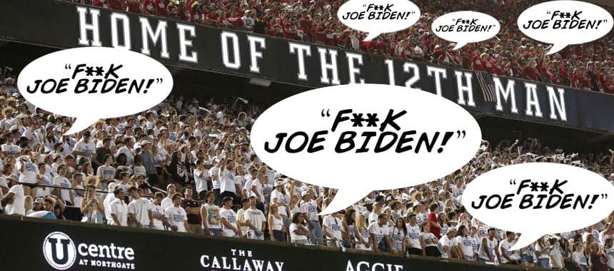 Cover Image for “F**k Joe Biden” Chants Go Viral Across America