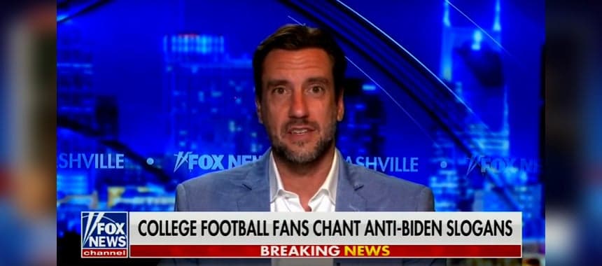 Cover Image for On Hannity, Clay Discusses F— Biden Chants in Football