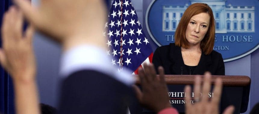 Cover Image for Psaki Defends the Indefensible on Unvaxxed Illegal Aliens