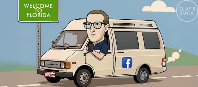 Cover Image for Zuckerberg Bails on California — Here’s Why He Picked Florida